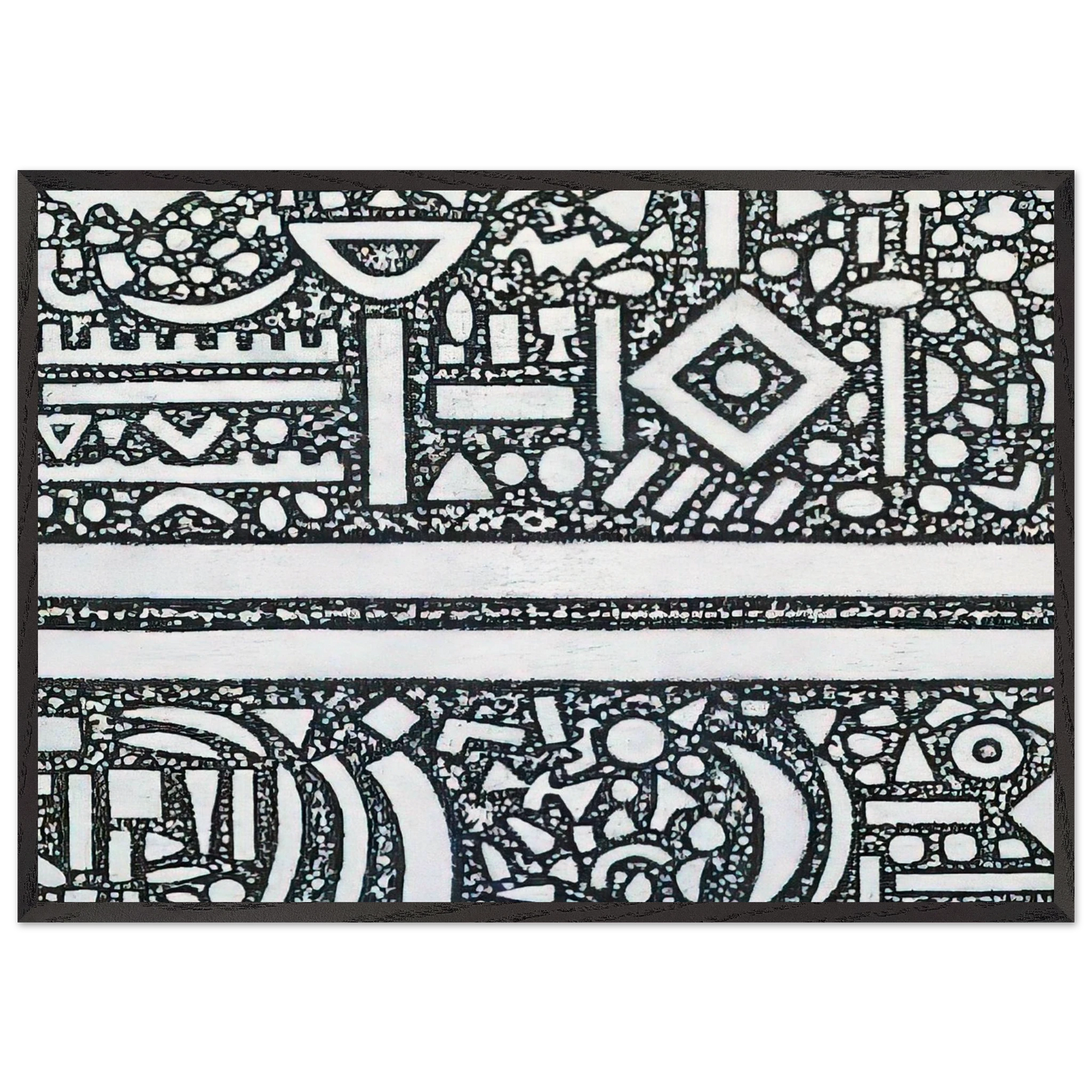 From the Edge of Darkness - Richard Pousette-Dart Framed Art Print – Black Wooden Frame - Default Title - -Framed Art Print