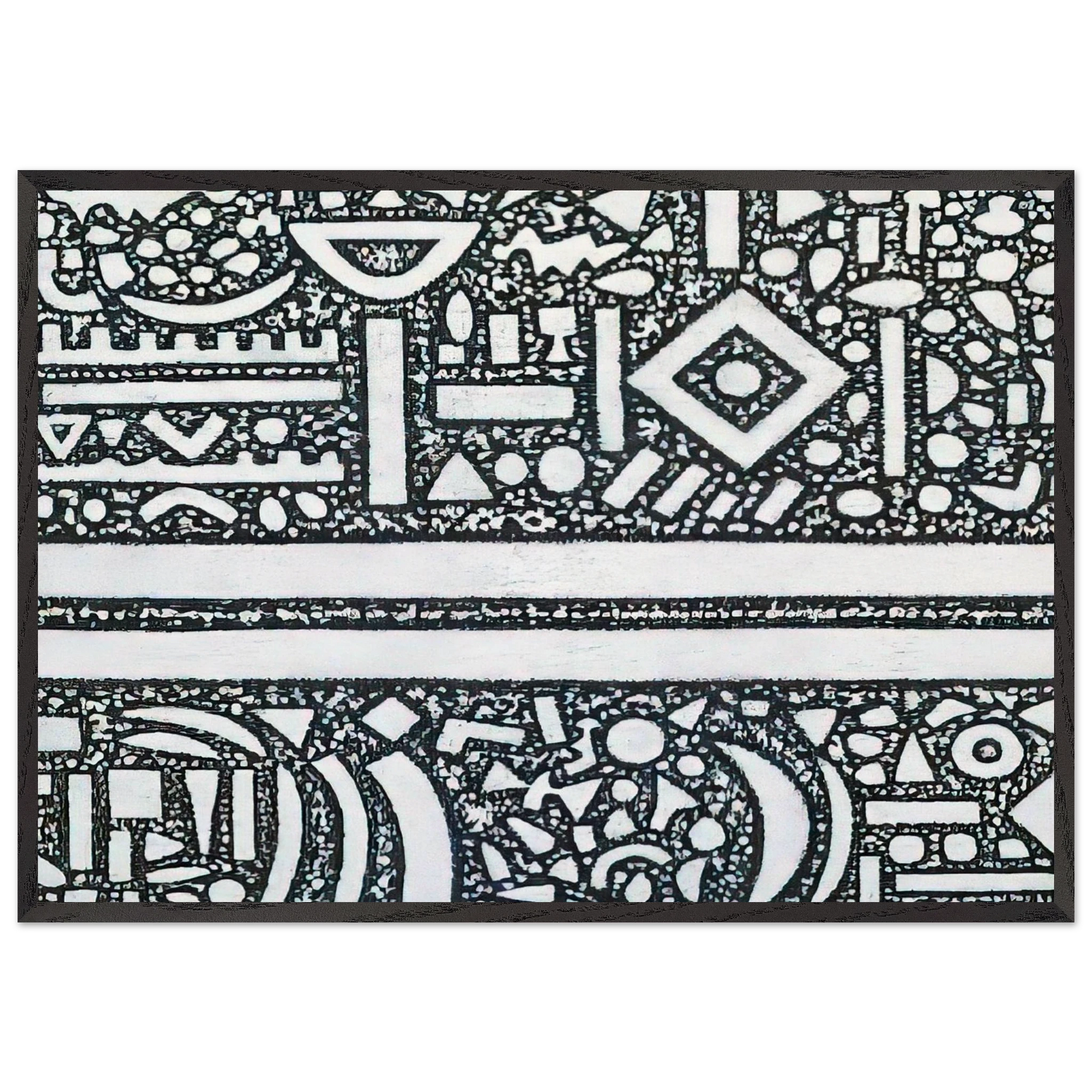 From the Edge of Darkness - Richard Pousette-Dart Framed Art Print – Black Wooden Frame - Default Title - -Framed Art Print