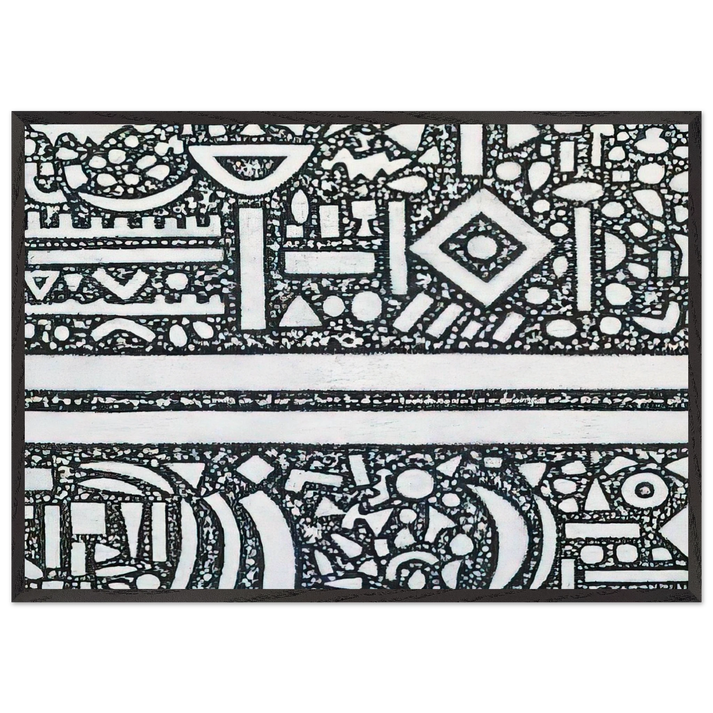 From the Edge of Darkness - Richard Pousette-Dart 70x100 cm / 28x40 inches Framed Art Print – Black Wooden Frame