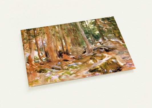 Pine Forest By John Singer Sargent Pack of 10 Post Cards | John Singer Sargent Post Cards | A6 (10.5 x 14.8 cm) - 4.1 x 5.8 inches