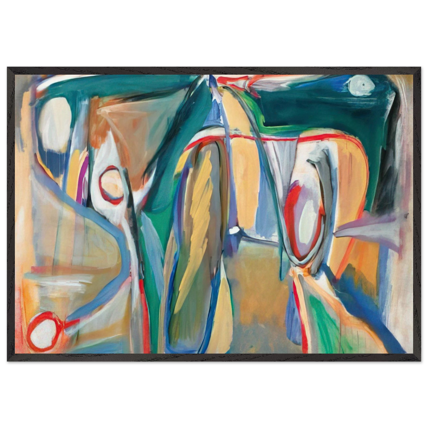 Sans titre Paris rue Git-le-Coeur - 1962 - Bram van Velde Framed Art Print – Black Wooden Frame - Default Title - -Framed Art Print