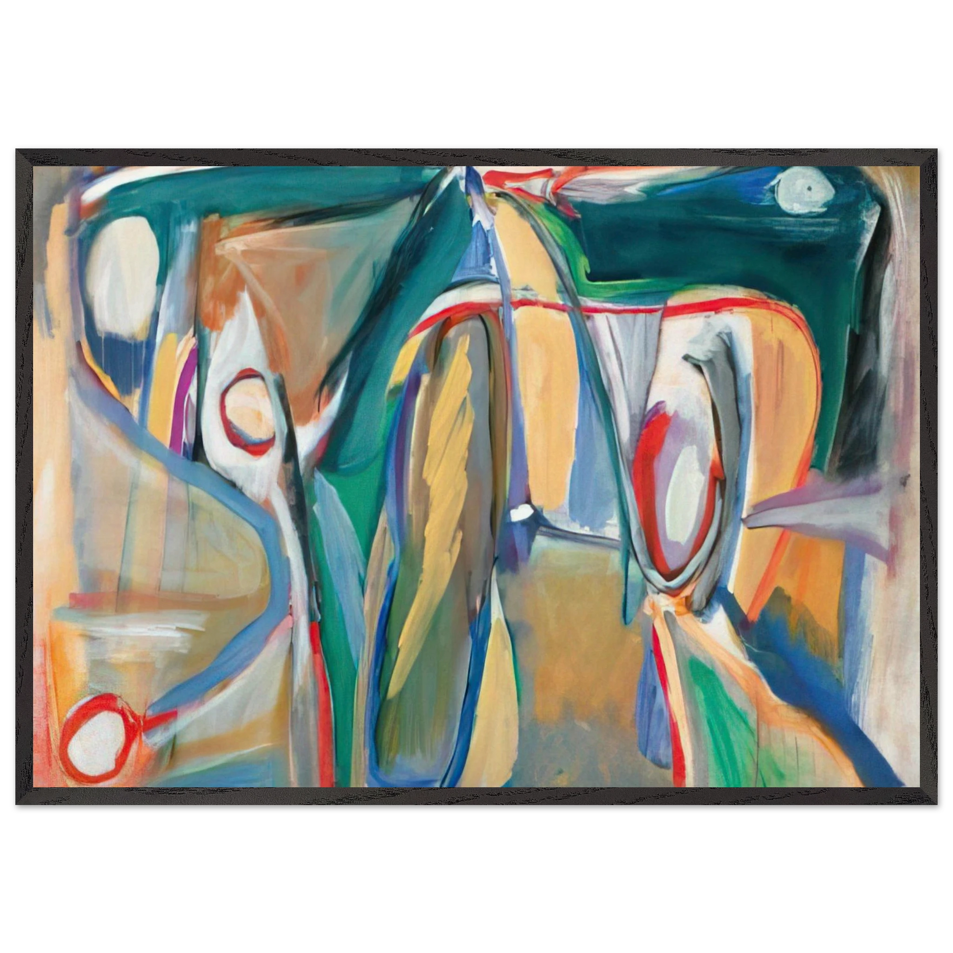 Sans titre Paris rue Git-le-Coeur - 1962 - Bram van Velde Framed Art Print – Black Wooden Frame - Default Title - -Framed Art Print