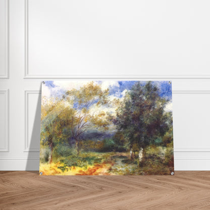 Landscape in the Sun - Pierre-Auguste Renoir Acrylic Print - 70x100 cm / 28x40″ inches