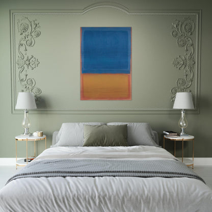 Untitled Red, Blue, Orange - 1955 - Mark Rothko Brushed Aluminum Print - 70x100 cm / 28x40 inches | Mark Rothko Aluminum Print | Mark Rothko Prints