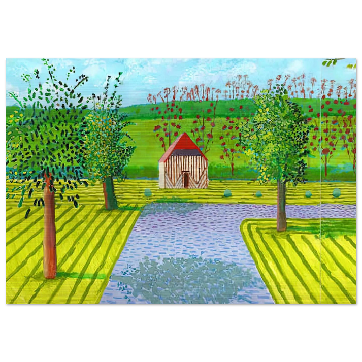 David Hockney - David Hockney Brushed Aluminum Print - 70x100 cm / 28x40 inches | David Hockney Aluminum Print | David Hockney Prints