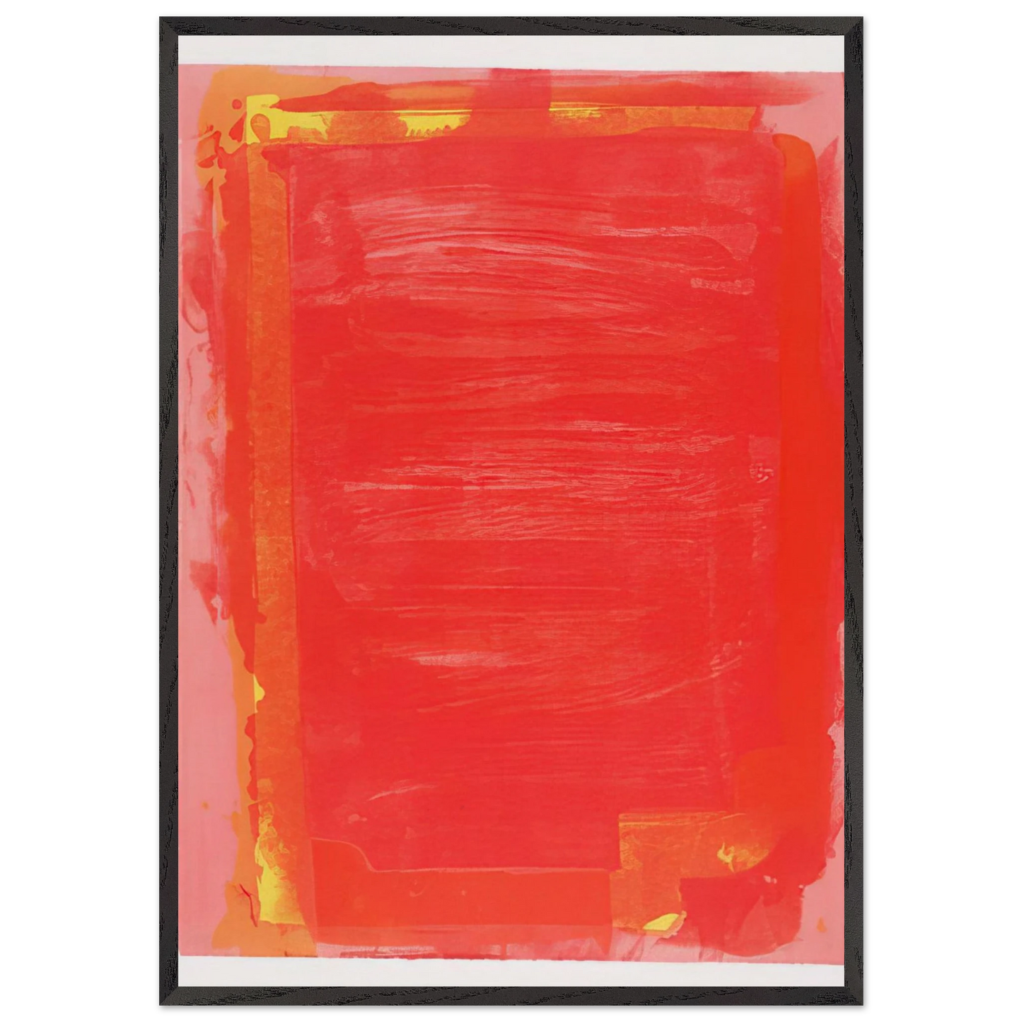 Untitled I - 1974 - John Hoyland Framed Art Print – Black Wooden Frame - Default Title - -Framed Art Print