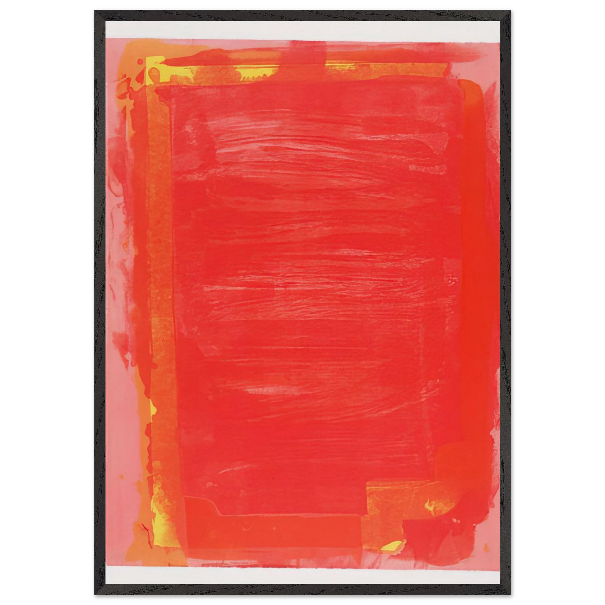 Untitled I - 1974 - John Hoyland Framed Art Print – Black Wooden Frame - Default Title - -Framed Art Print