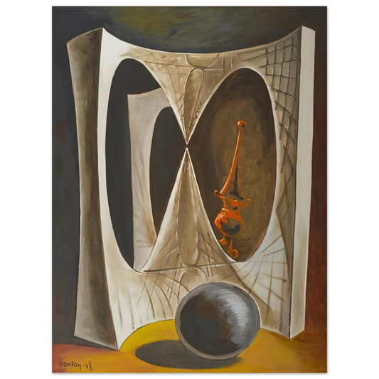 Man Ray - DIDEROT S HARPSICHORD OR THE MERCHANT OF VENICE Fine Art Poster - Default Title