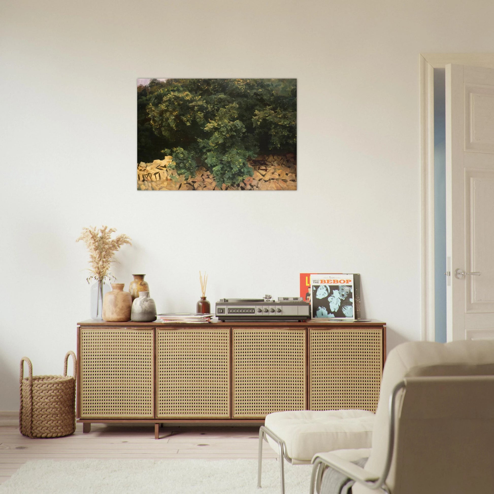 Ilex Wood, Majorca - John Singer Sargent Brushed Aluminum Print - 70x100 cm / 28x40 inches | John Singer Sargent Aluminum Print | John Singer Sargent Prints
