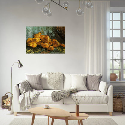 Still Life with Pears - Vincent van Gogh Brushed Aluminum Print - 70x100 cm / 28x40 inches | Vincent van Gogh Aluminum Print | Vincent van Gogh Prints