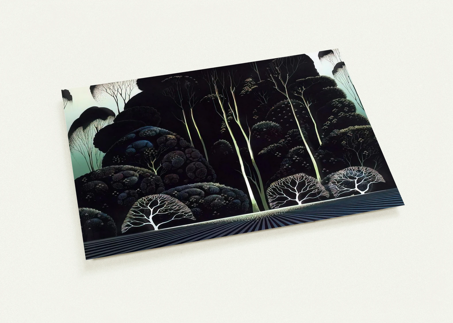 Eucalyptus By Eyvind Earle Pack of 10 Post Cards | Eyvind Earle Post Cards | A6 (10.5 x 14.8 cm) - 4.1 x 5.8 inches