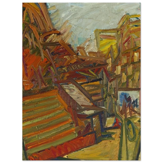 Frank Auerbach - TO THE STUDIOS 1991 Fine Art Poster - Default Title