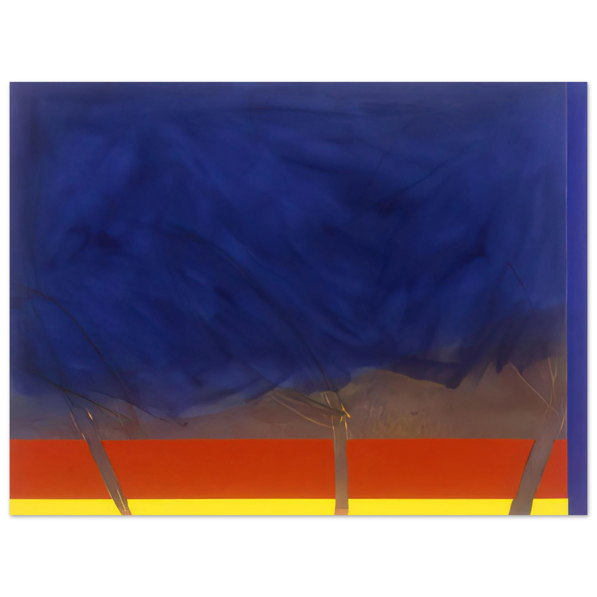 Ronnie Landfield - All Night - 1989 Fine Art Poster - Default Title