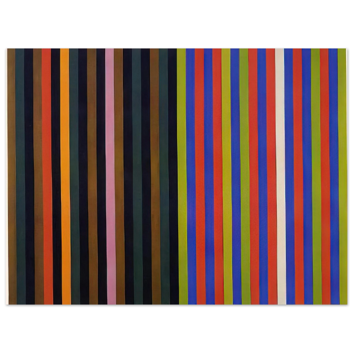 Gene Davis - Yankee Doodle - 1966  75x100 cm / 30x40inches Fine Art Poster