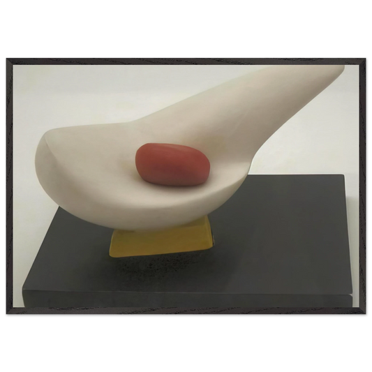 MOTHER AND EGG 1947 - Kurt Schwitters Framed Art Print – Black Wooden Frame - Default Title - -Framed Art Print