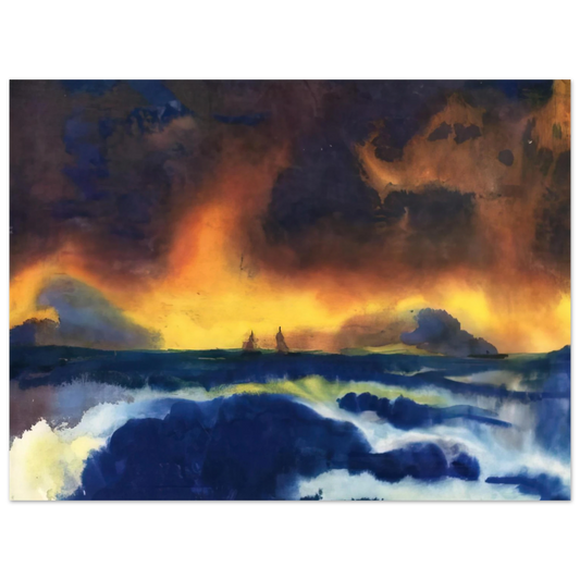 Emil Nolde - Stormy sea Fine Art Poster - Default Title