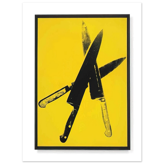 Andy Warhol - Knives Fine Art Poster - 13x18 cm / 5x7 inches