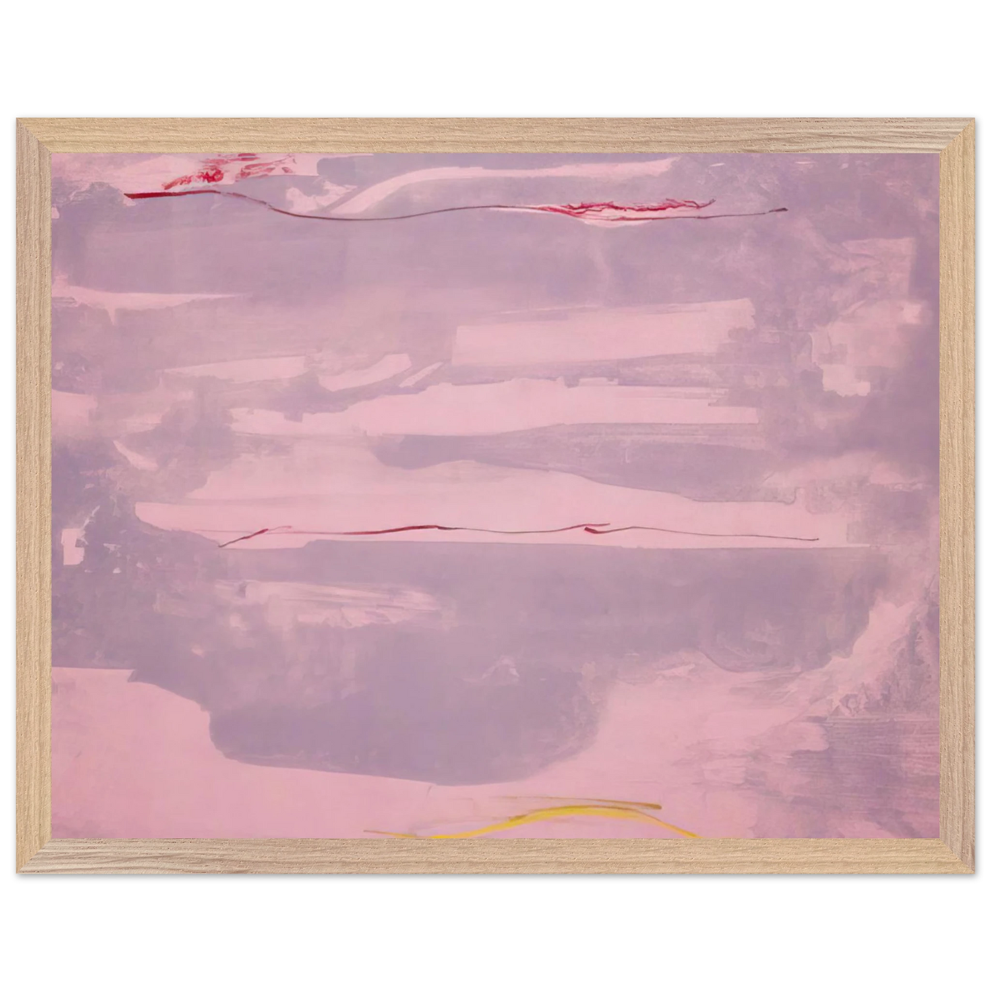 Helen Frankenthaler - Dream Walk - 1977 Wall art - 50x70 cm / 20x28 inches - Premium Wooden Framed Poster With Fine Art Paper - Black frame