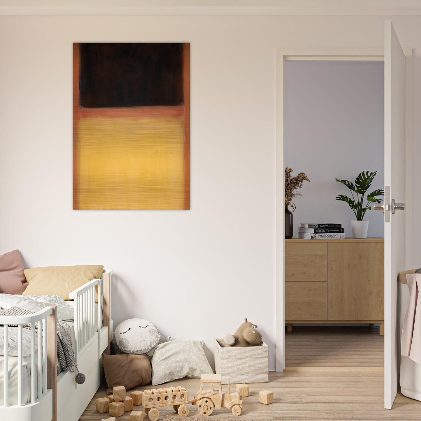 No.9 Dark over Light Earth - 1954 - Mark Rothko Brushed Aluminum Print - 70x100 cm / 28x40 inches | Mark Rothko Aluminum Print | Mark Rothko Prints