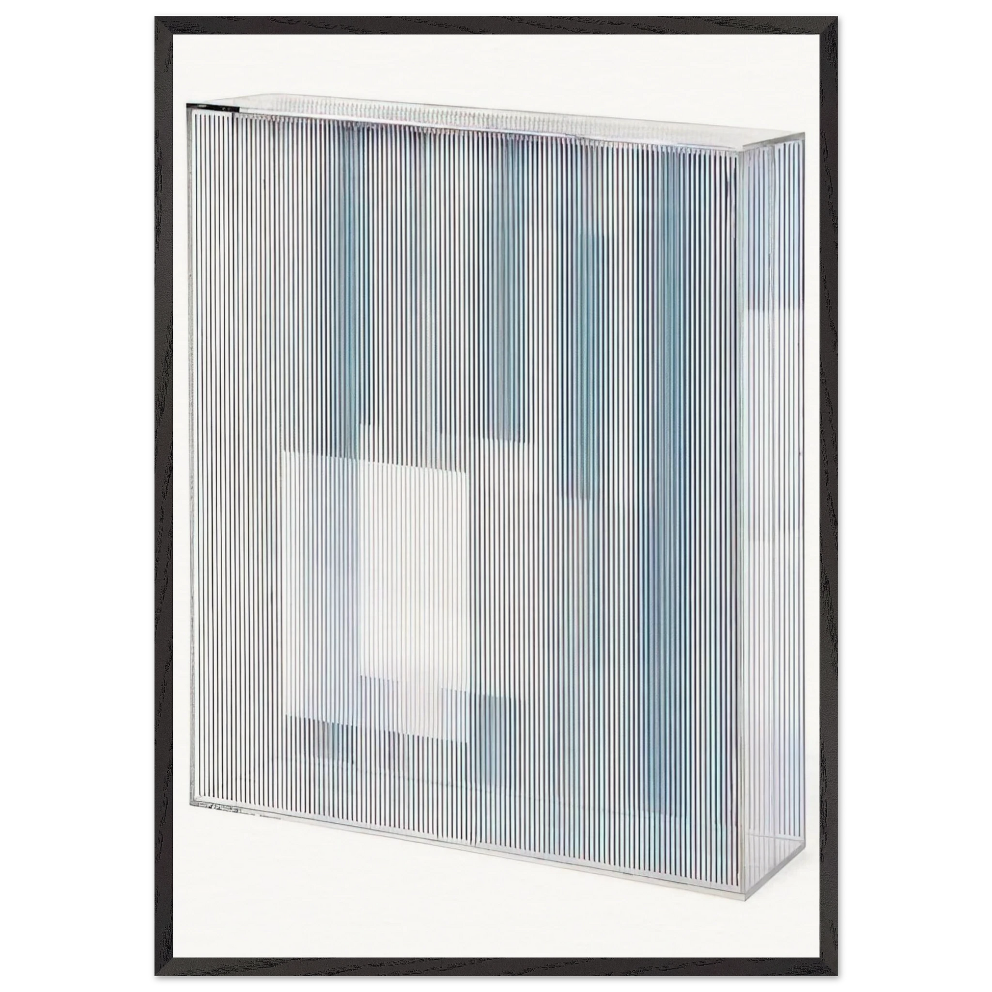 LA BOITE 1967 - Jesus Rafael Soto Framed Art Print – Black Wooden Frame - Default Title - -Framed Art Print