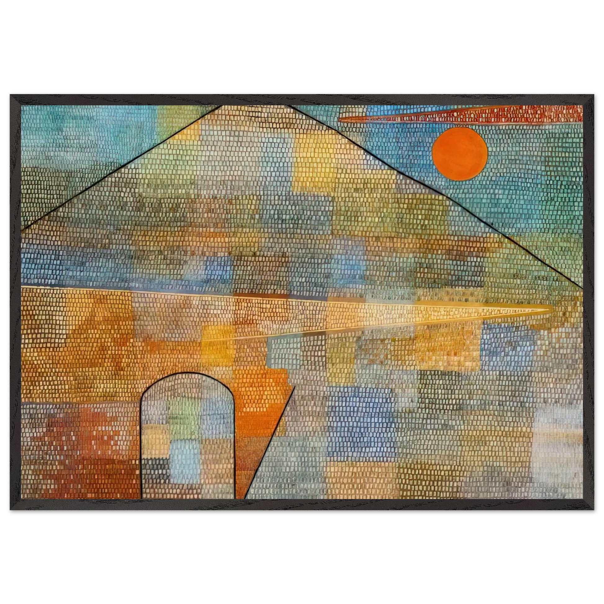 TO THE PARNASSUS 1932 - Paul Klee Framed Art Print – Black Wooden Frame - Default Title - -Framed Art Print