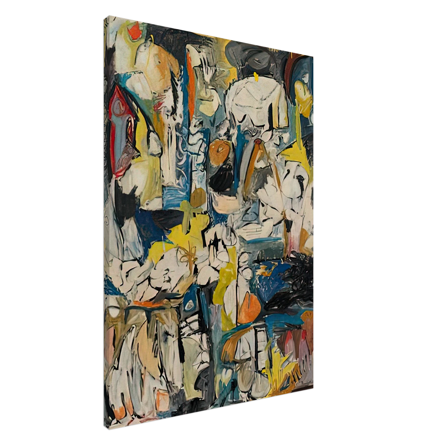 Helen Frankenthaler - Village, 1951- Wall Art - 30x40 cm / 12x16 inches - Premium Wooden Framed Poster With Fine Art Paper - Wood frame