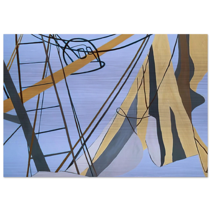 Corpus Christi - 1975 - Ralston Crawford Brushed Aluminum Print - 70x100 cm / 28x40 inches | Ralston Crawford Aluminum Print | Ralston Crawford Prints