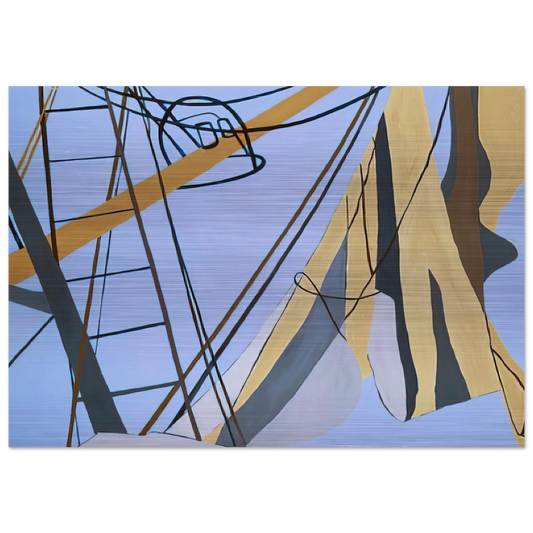 Corpus Christi - 1975 - Ralston Crawford Brushed Aluminum Print - 70x100 cm / 28x40 inches | Ralston Crawford Aluminum Print | Ralston Crawford Prints