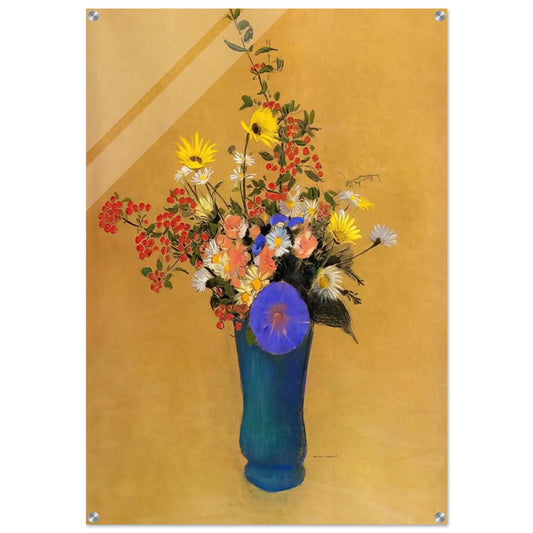 BOUQUET OF WILD FLOWERS - Odilon Redon Acrylic Print - 70x100 cm / 28x40″ inches