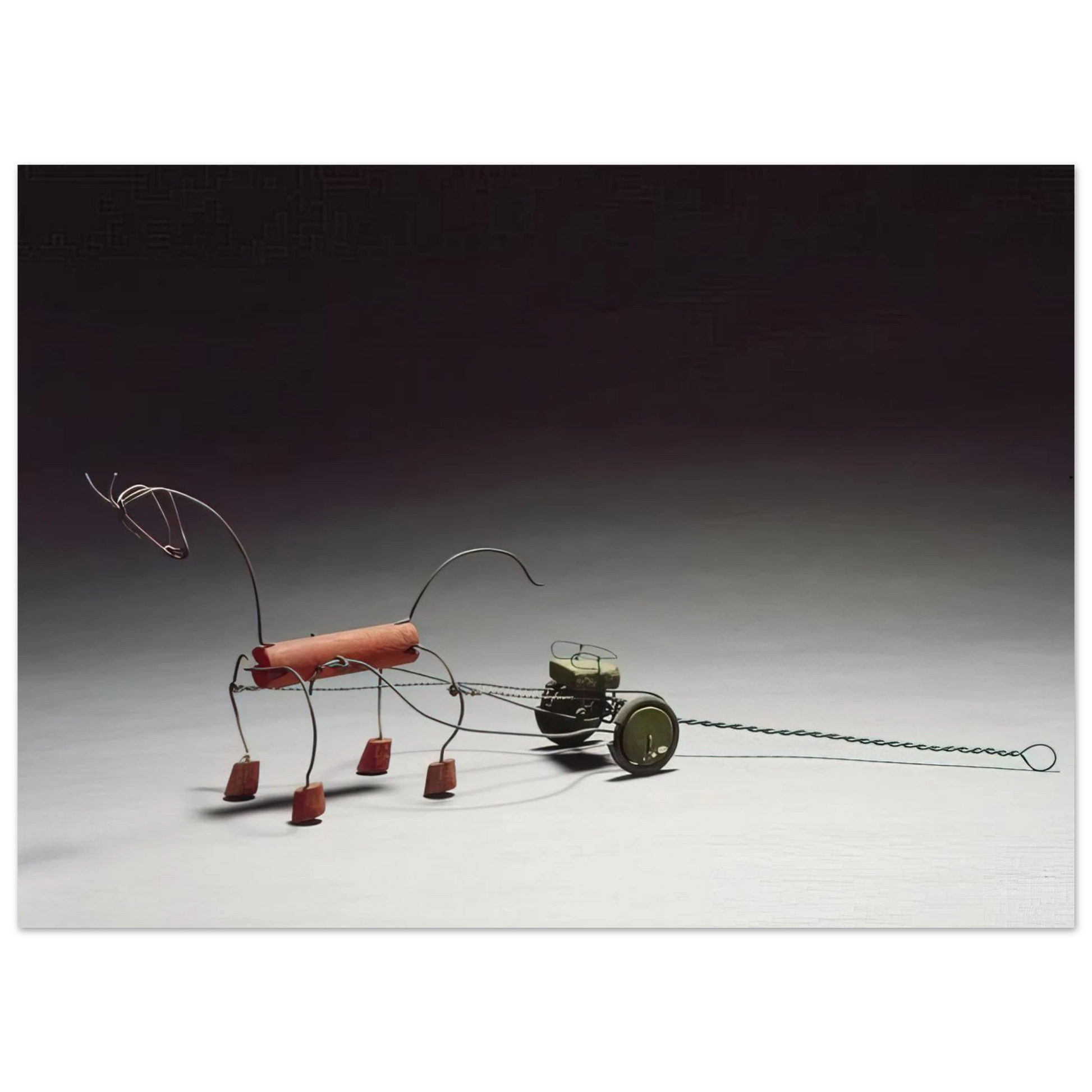 Alexander Calder - RED HORSE AND GREEN SULKY 1926 Fine Art Poster - 40x60 cm / 16x24 inches