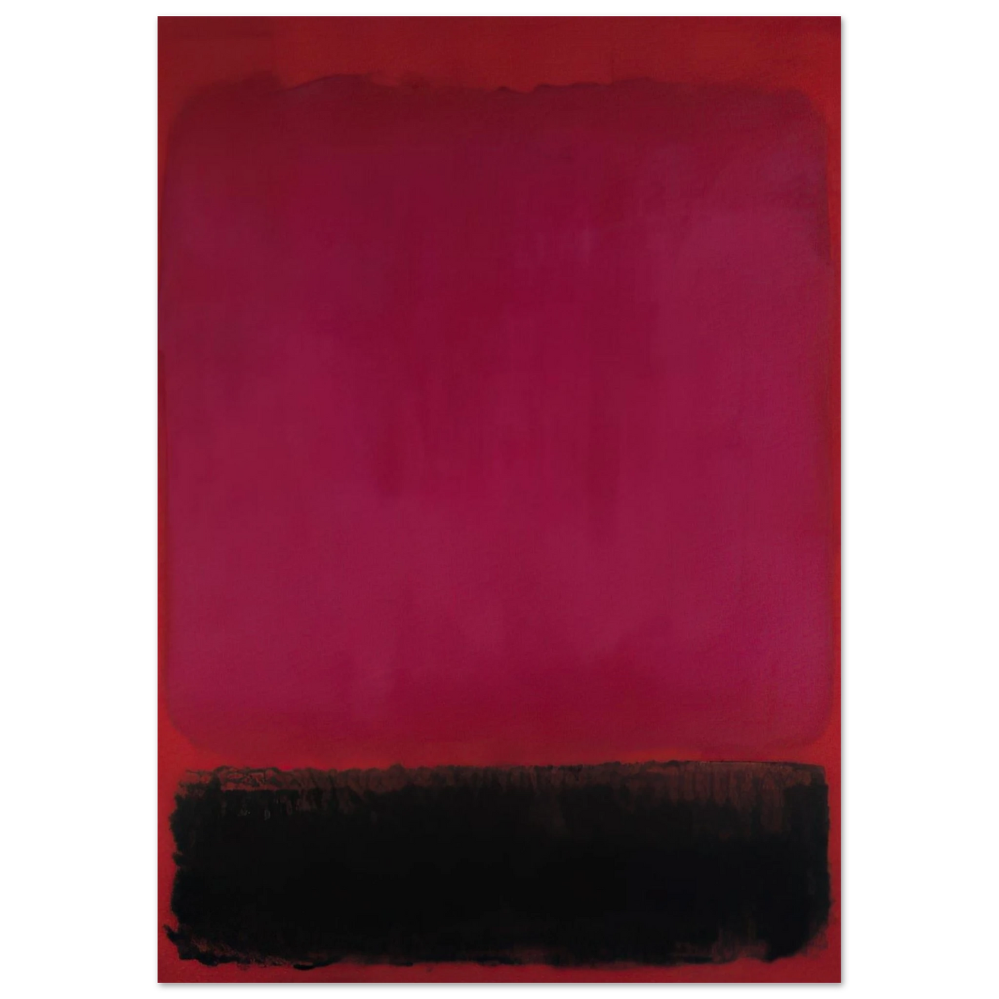 Helen Frankenthaler - Untitled - 1967 Wall art - 13x18 cm / 5x7 inches - Premium Wooden Framed Poster With Fine Art Paper - White frame