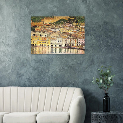 MALCESINE ON LAKE GARDA - Gustav Klimt Brushed Aluminum Print - 70x100 cm / 28x40 inches | Gustav Klimt Aluminum Print | Gustav Klimt Prints