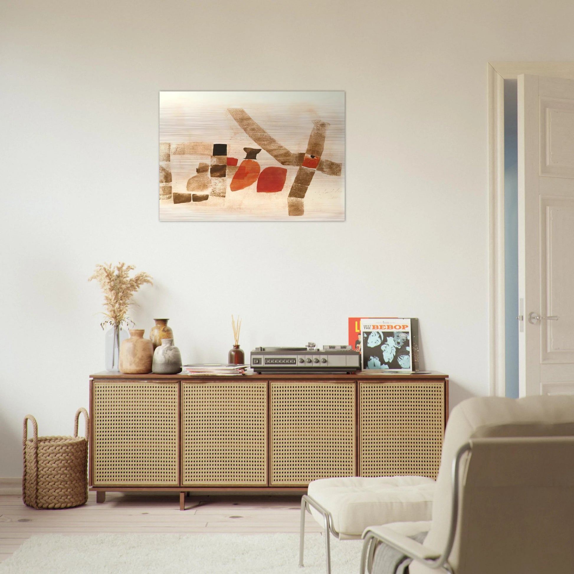 Dongo - 1964 - Julius Bissier Brushed Aluminum Print - 70x100 cm / 28x40 inches | Julius Bissier Aluminum Print | Julius Bissier Prints