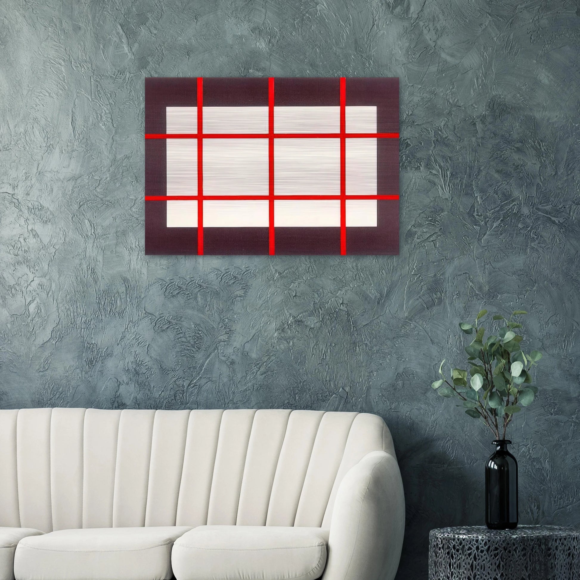 Untitled from Artists Against Torture Portfolio - 1993 - Donald Judd Brushed Aluminum Print - 70x100 cm / 28x40 inches | Donald Judd Aluminum Print | Donald Judd Prints