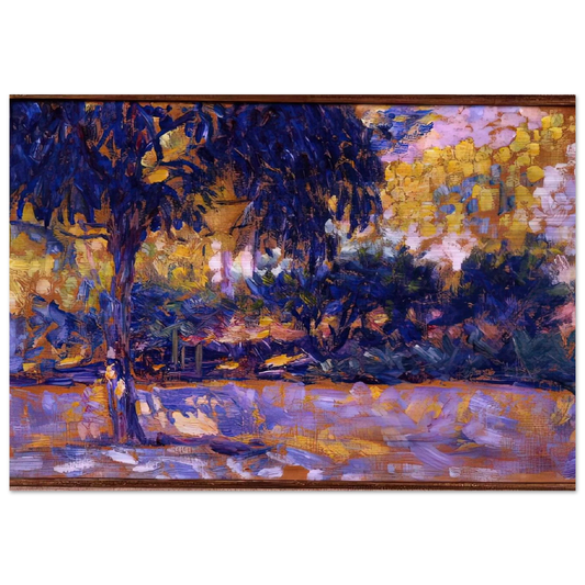 LANDSCAPE WITH EUCALYPTUS TREES AND RIVER TREES IN FRONT OF A RIVER 1908 - Henri Matisse Brushed Aluminum Print - 70x100 cm / 28x40 inches | Henri Matisse Aluminum Print | Henri Matisse Prints