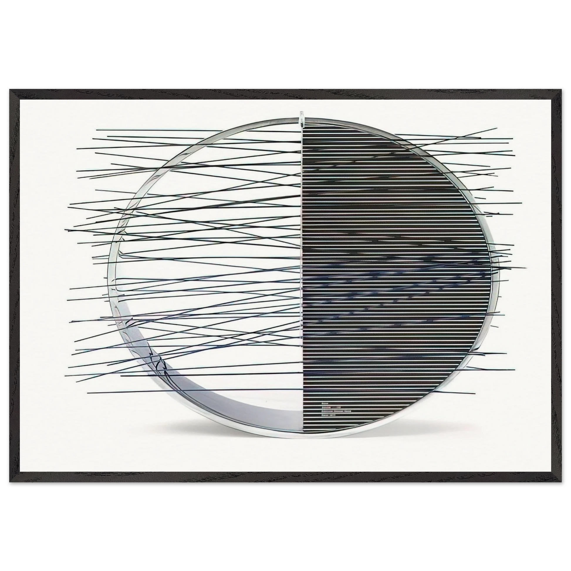 ANELLO - Jesus Rafael Soto Framed Art Print – Black Wooden Frame - Default Title - -Framed Art Print