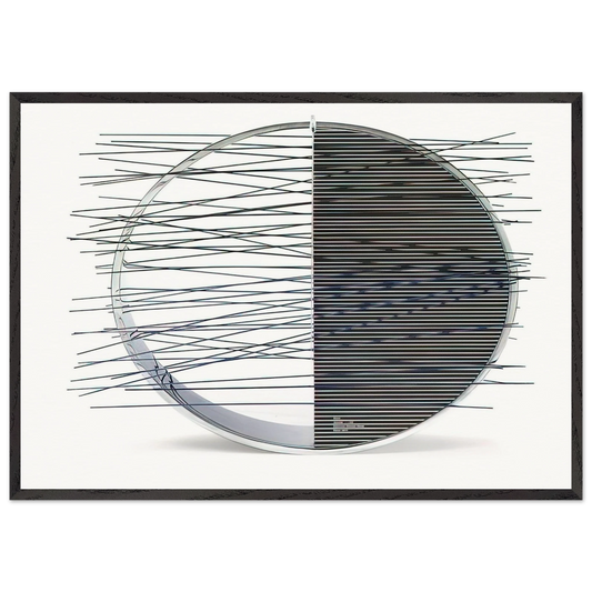 ANELLO - Jesus Rafael Soto Framed Art Print – Black Wooden Frame - Default Title - -Framed Art Print