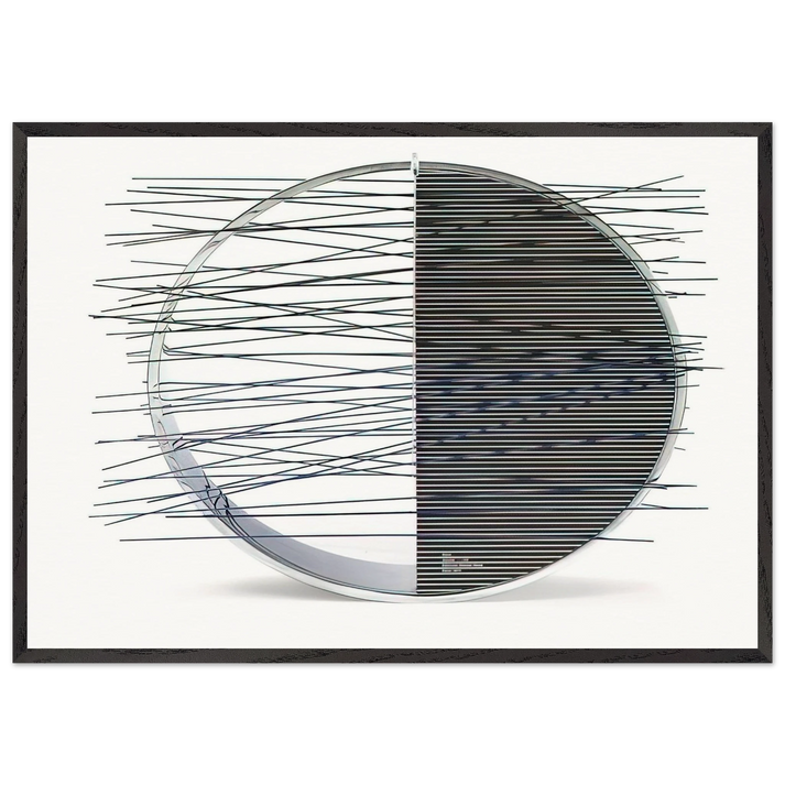 ANELLO - Jesus Rafael Soto 70x100 cm / 28x40 inches Framed Art Print – Black Wooden Frame