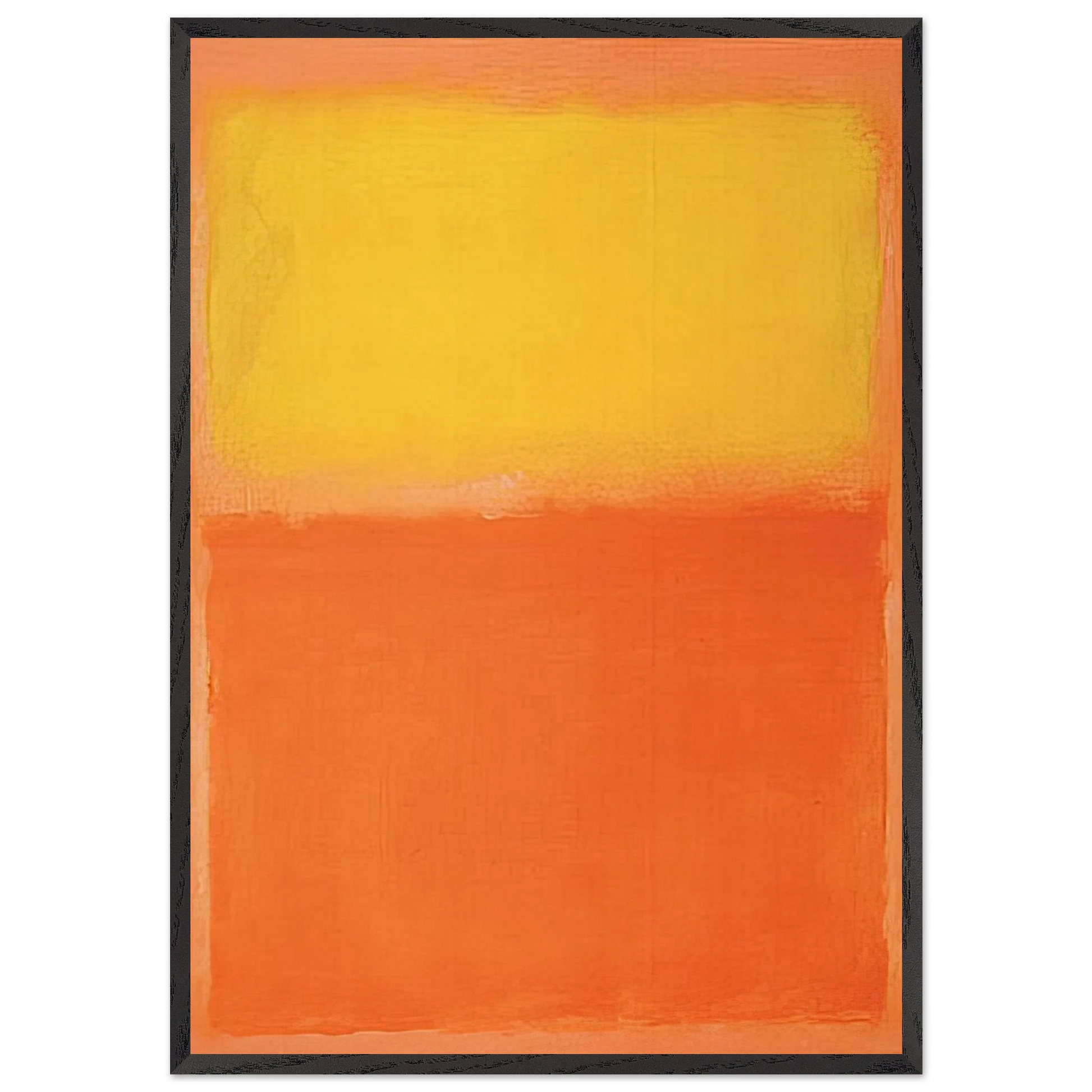 Orange and Yellow - 1956 - Mark Rothko Framed Art Print – Black Wooden Frame - Default Title - -Framed Art Print