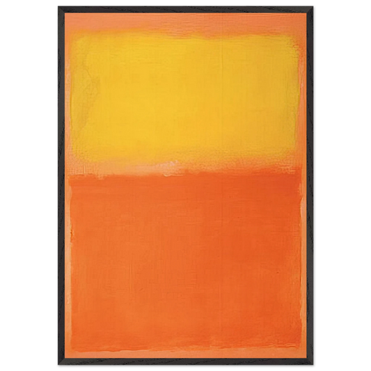 Orange and Yellow - 1956 - Mark Rothko Framed Art Print – Black Wooden Frame - Default Title - -Framed Art Print