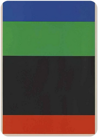 Blue-Green-Black-Red By Ellsworth Kelly Pack of 10 Post Cards | Ellsworth Kelly Post Cards | A6 (10.5 x 14.8 cm) - 4.1 x 5.8 inches