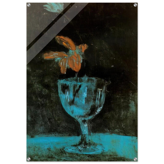 A blue vase - 1903 - Pablo Picasso Acrylic Print - 70x100 cm / 28x40″ inches | Pablo Picasso Wall Art | Pablo Picasso Prints