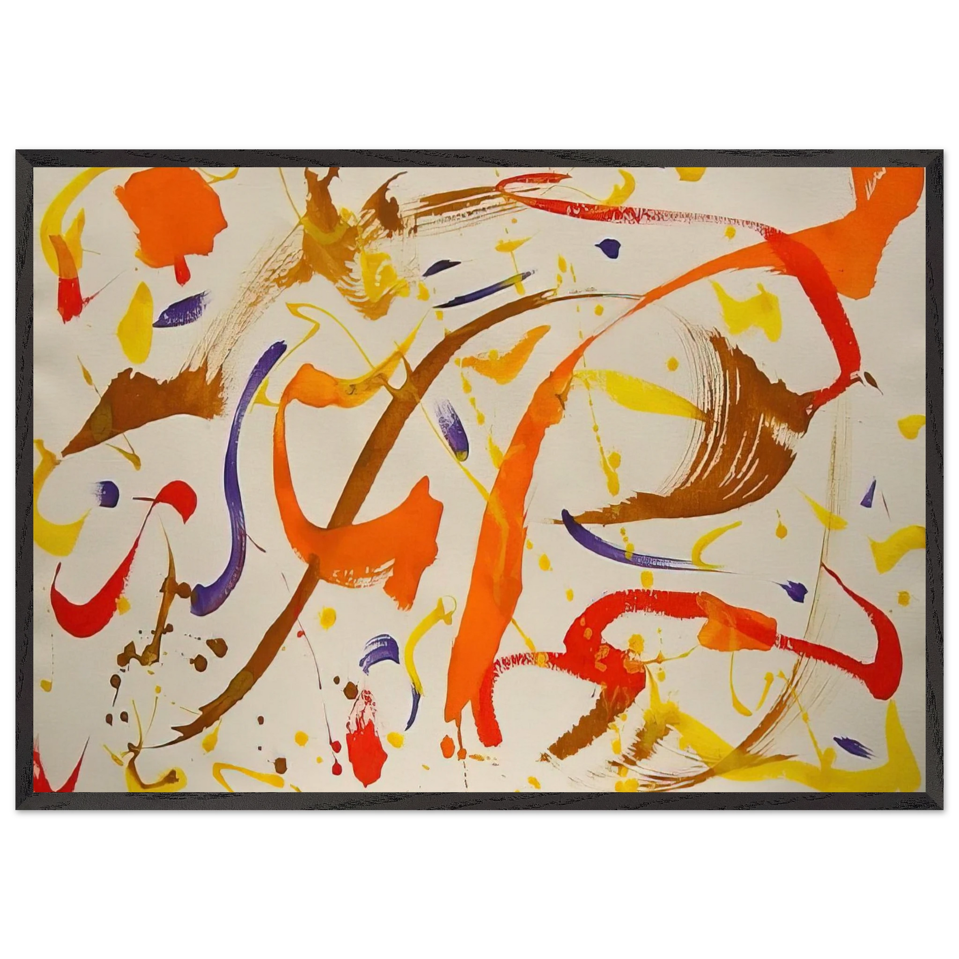 Untitled Abstract - 1975 - Alexander Liberman Framed Art Print – Black Wooden Frame - Default Title - -Framed Art Print