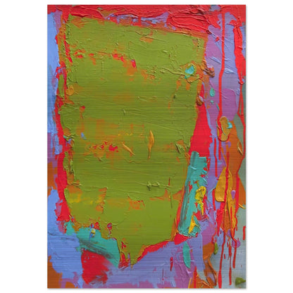 21.1.75 - 1975 - John Hoyland Brushed Aluminum Print - 70x100 cm / 28x40 inches | John Hoyland Aluminum Print | John Hoyland Prints