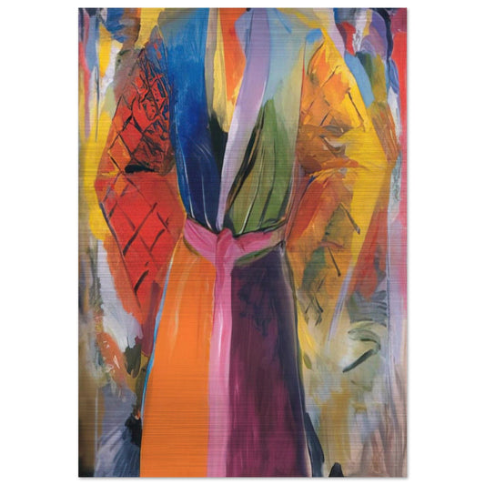 THE ROBE FOLLOWING HER 4 1985 - Jim Dine Brushed Aluminum Print - 70x100 cm / 28x40 inches | Jim Dine Aluminum Print | Jim Dine Prints