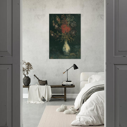 Vase with Flowers - Vincent van Gogh Brushed Aluminum Print - 70x100 cm / 28x40 inches | Vincent van Gogh Aluminum Print | Vincent van Gogh Prints