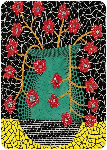 FLOWERS 1983 By Yayoi Kusama Pack of 10 Post Cards | Yayoi Kusama Post Cards | A6 (10.5 x 14.8 cm) - 4.1 x 5.8 inches
