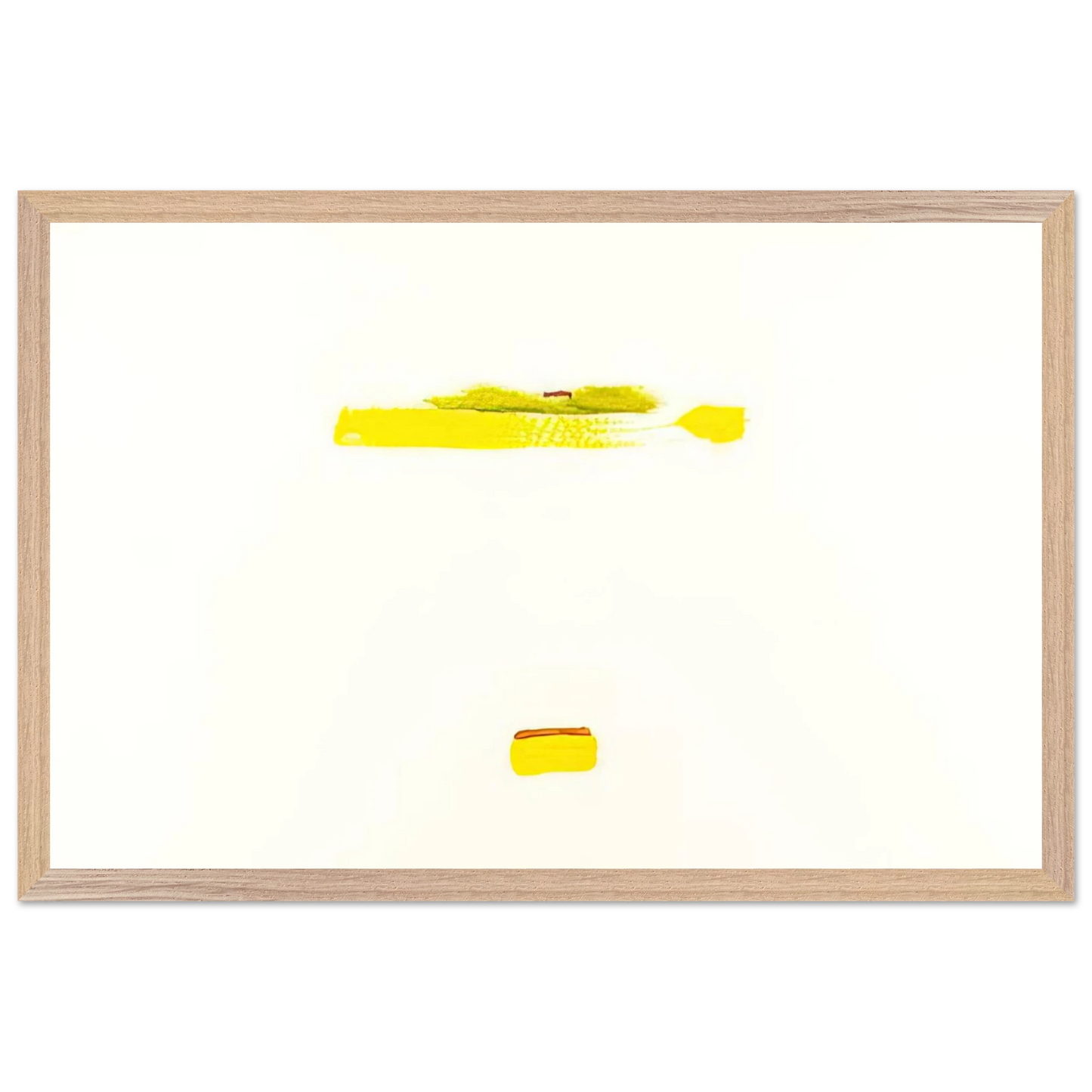 Helen Frankenthaler - New York III - 1972 Wall art - A2 (42 x 59.4  cm) - Premium Wooden Framed Poster With Fine Art Paper - Wood frame