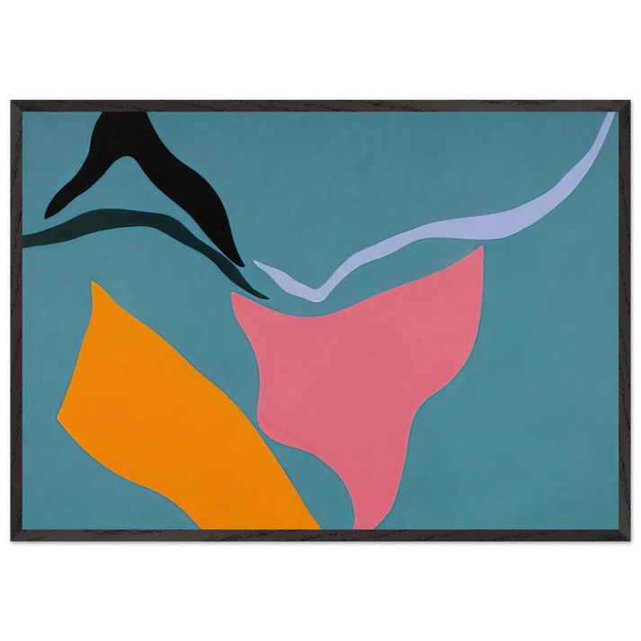 Untitled - 1971 N3 - Ray Parker 70x100 cm / 28x40 inches Framed Art Print – Black Wooden Frame