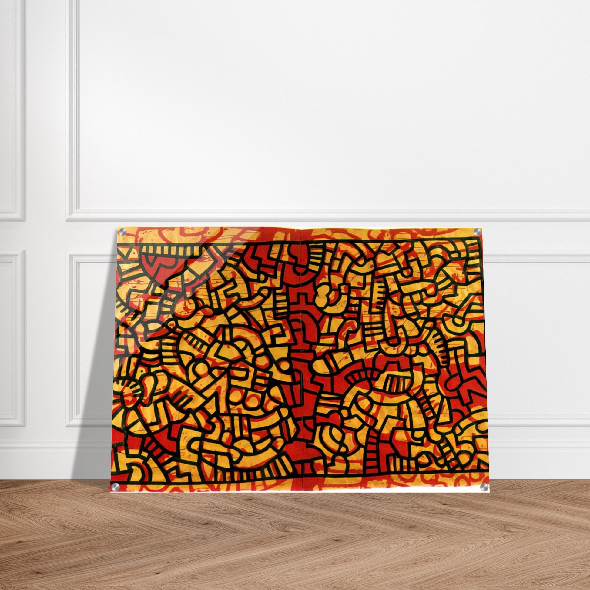UNTITLED 1979 - Keith Haring Acrylic Print - 70x100 cm / 28x40″ inches | Keith Haring Wall Art | Keith Haring Prints